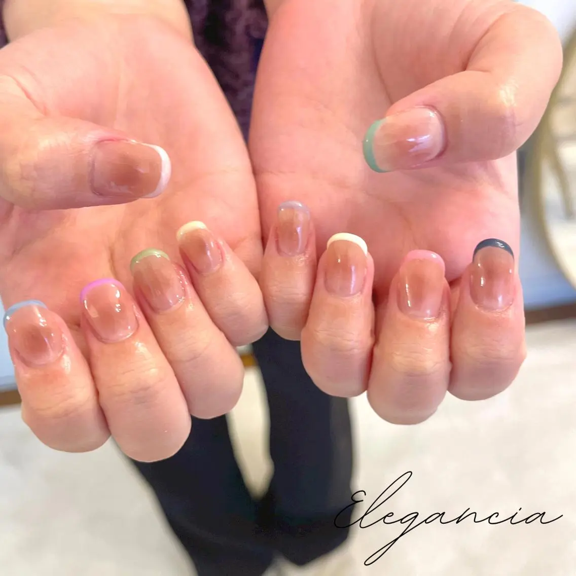 カラー ネイル Elegancia. Hiromiのネイルデザイン