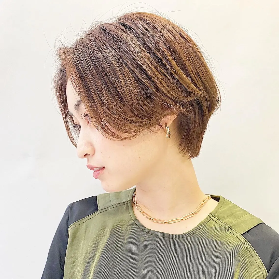 🌱sns撮影モデル🌱ショートカット+透明感カラーの写真