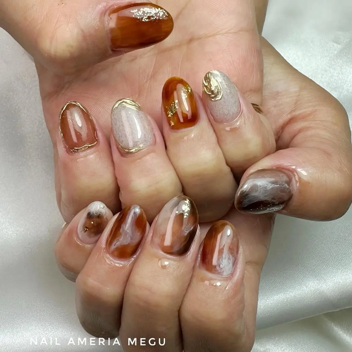 ネイル ニュアンスネイル ハンドネイル ameria meguのネイルデザイン