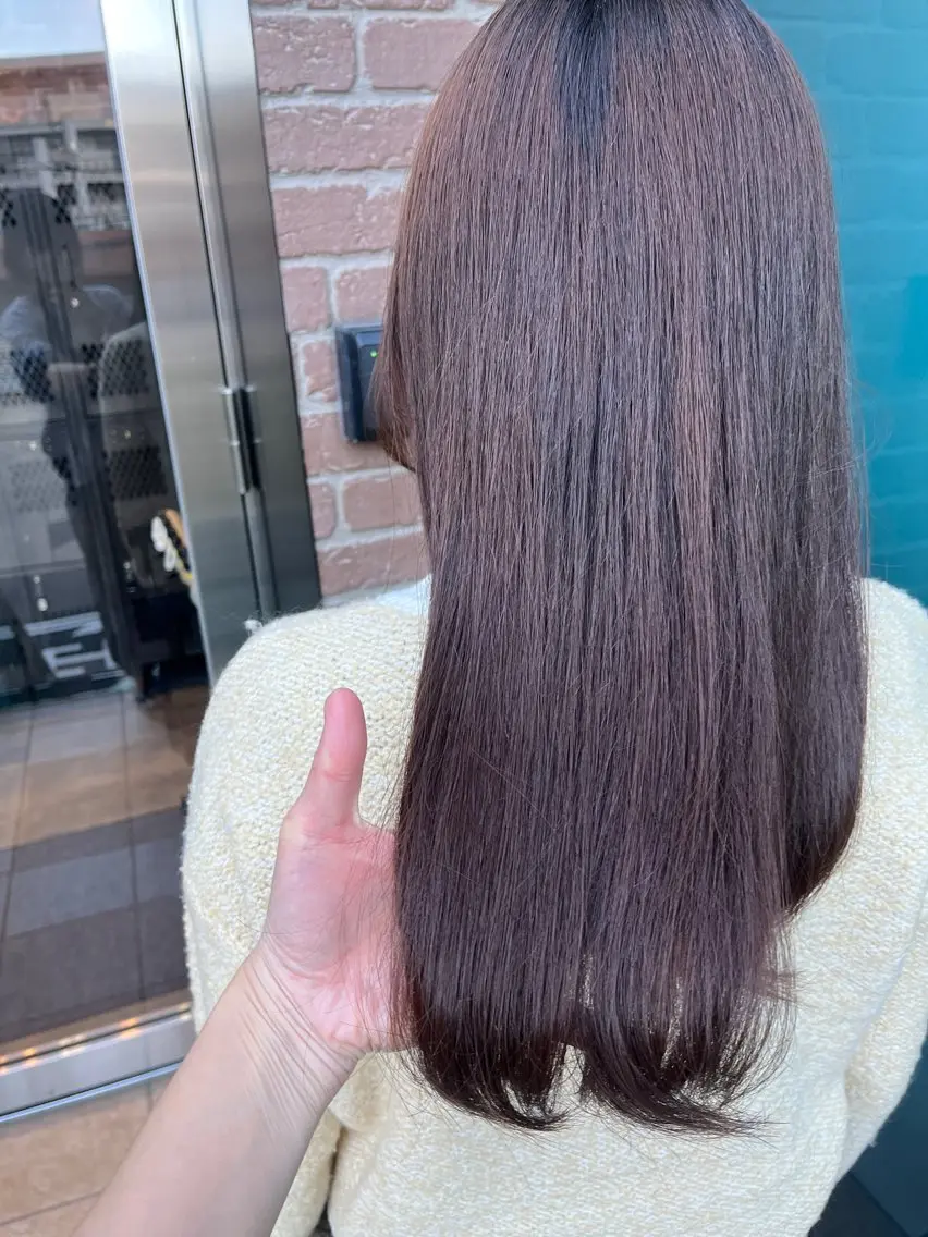 ロング カラー 久木原 ゆりのヘアスタイル