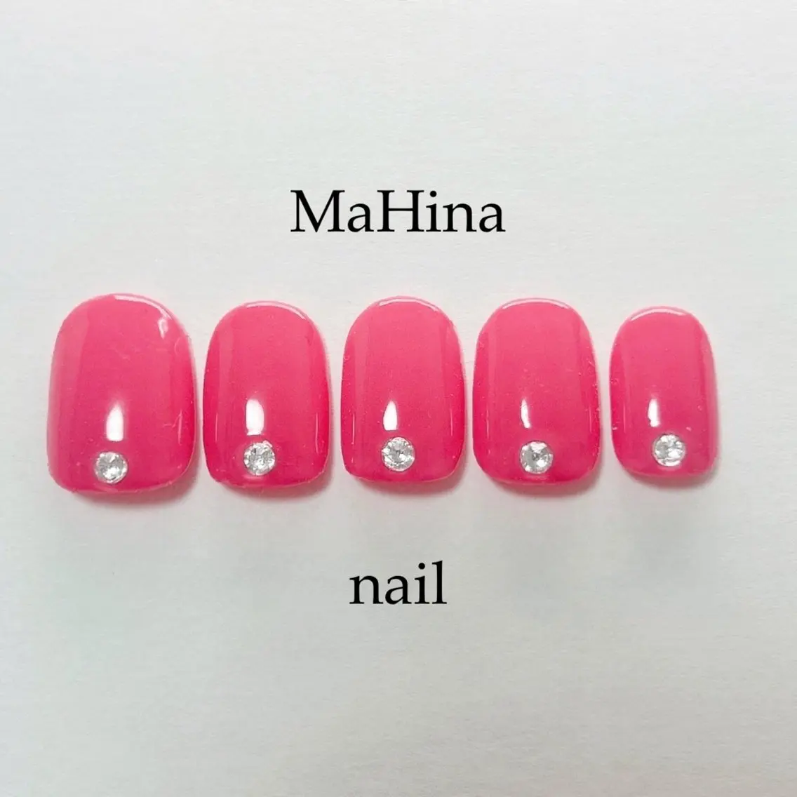 ネイル フットネイル ジェルネイル ワンカラーネイル ピンク シンプルネイル ハンドネイル Le Vernis MaHina・まひなのネイルデザイン