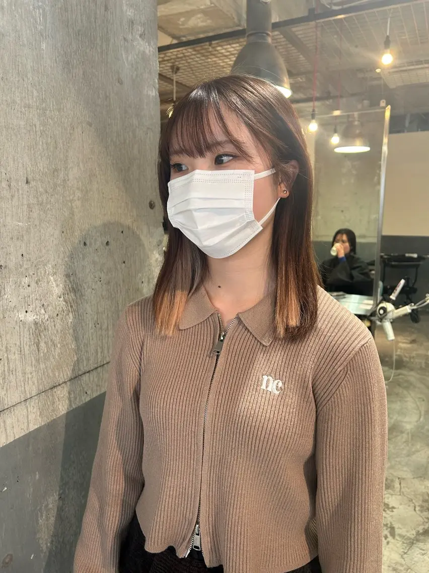 ミディアム カラー エクステ keen 立川のヘアスタイル