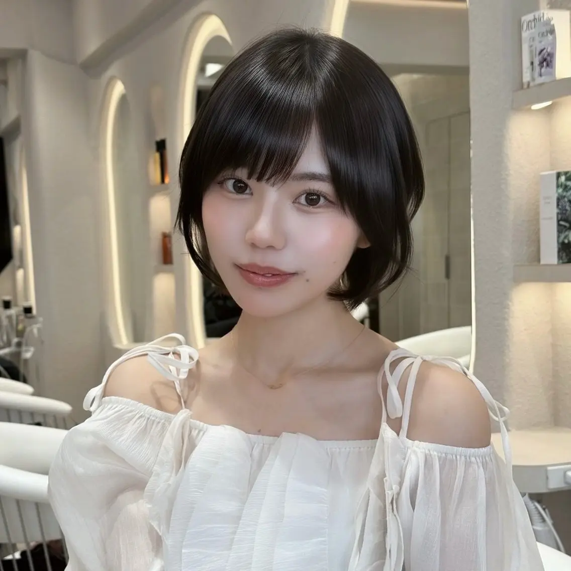 【ご新規様限定‼️】大人ショート/丸みショートカット🌿➕超音波アイロントリートメント付き❤️‍🔥の写真