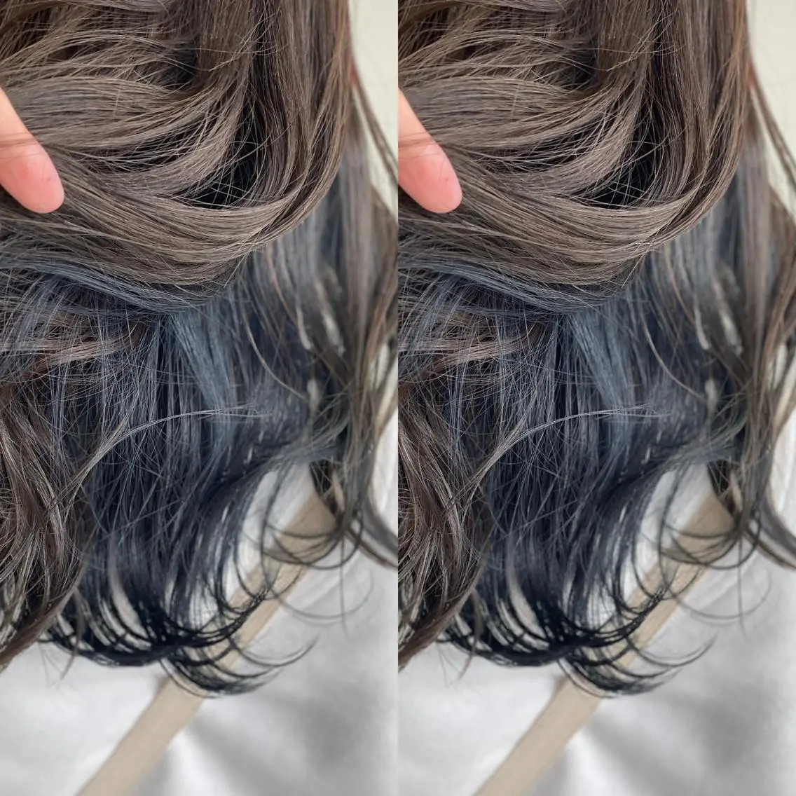 ロング カラー ブルーカラー Snaly カラー特化ページのヘアスタイル