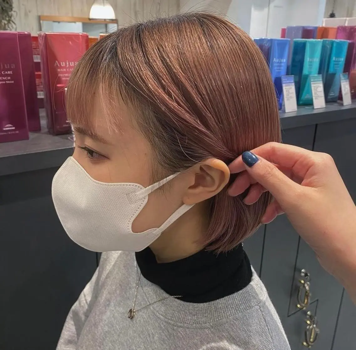 ショート ボブ 柴田 枝利子のヘアスタイル