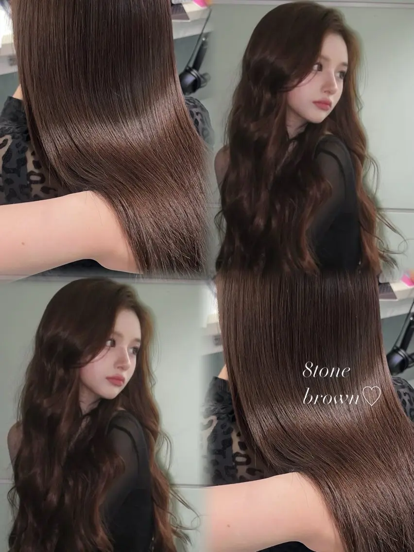 ロング カラー 透明感カラー 韓国風ヘア カット ヘアカラー ひより福岡/韓国ヘア /艶カラー/顔周りのヘアスタイル