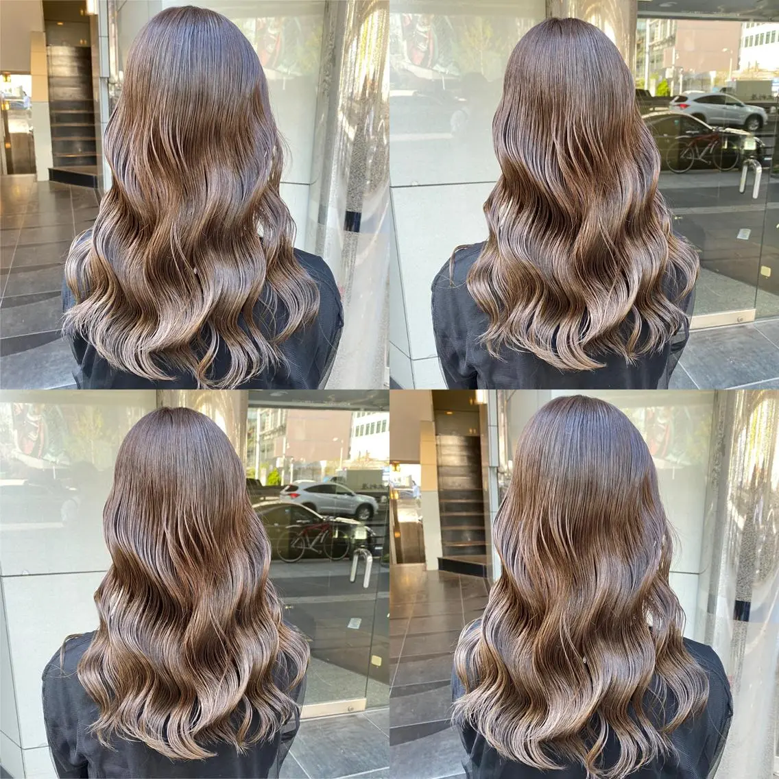 ロング カラー アッシュ アッシュグレー ベージュカラー ブリーチ ブラウンカラー カット ヘアカラー トリートメント ヘッドスパ ヘアセット 韓国レイヤー/ 顔周り💕田中将吾のヘアスタイル