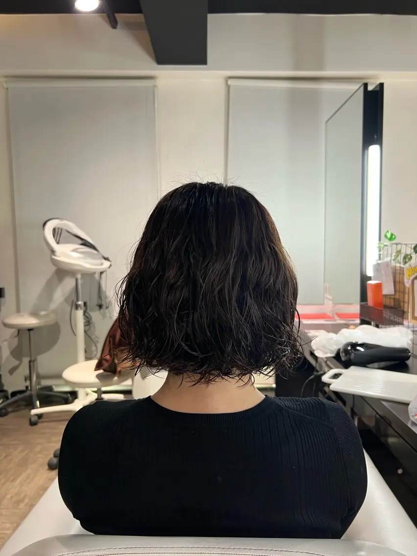 ミディアム パーマ ミディアムパーマ カット パーマ SHU｜レイヤー カット/パーマのヘアスタイル