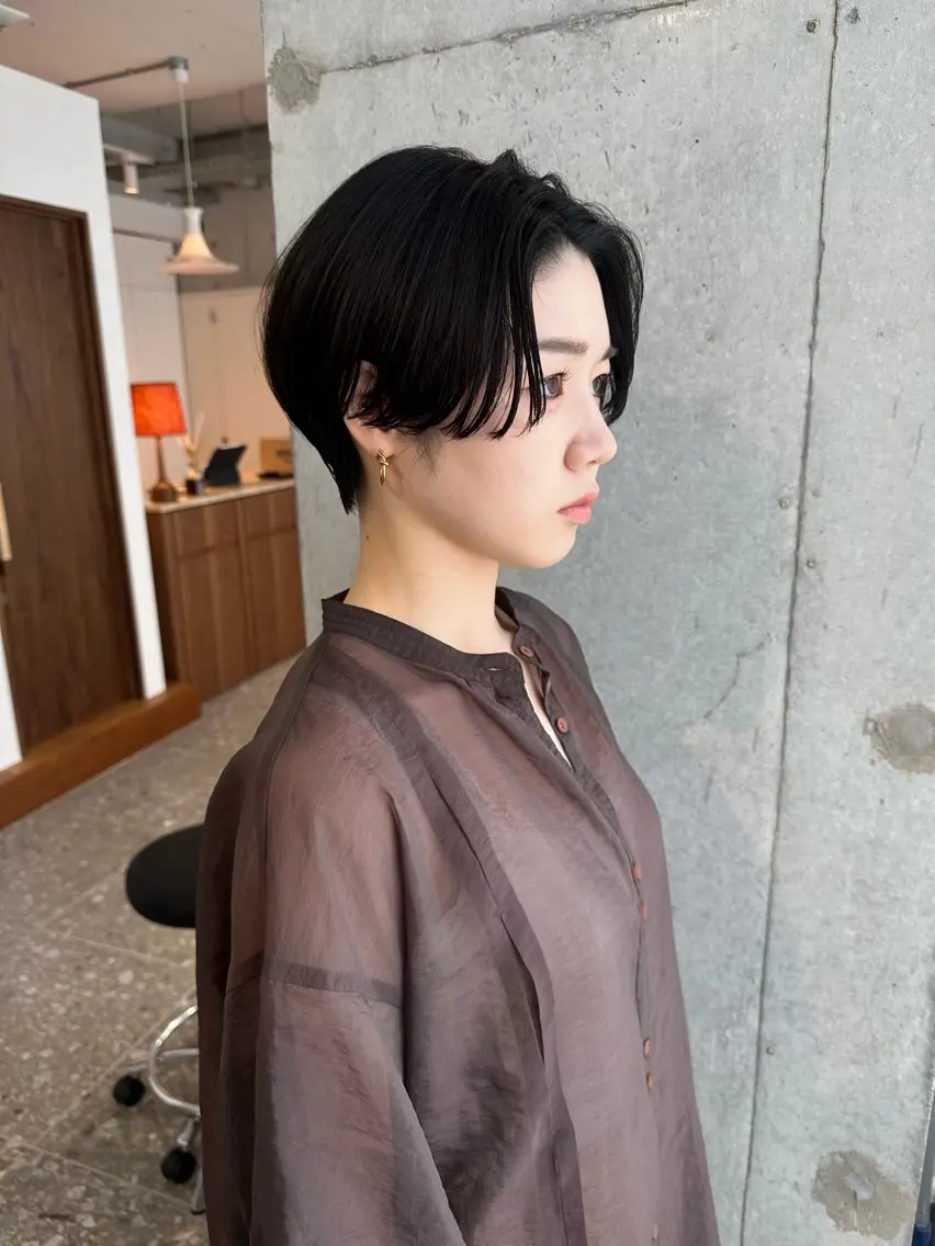 ショート カラー ハンサムショート ショートヘア 伊藤 玄のヘアスタイル