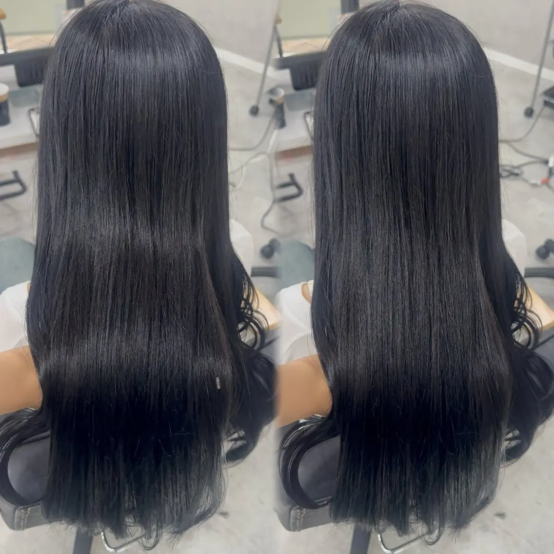 ロング カラー アッシュ アッシュブラウン ベージュカラー 黒髪 ブリーチ カット ヘアカラー トリートメント 赤み無し柔らかカラー 【梅田】madokaのヘアスタイル