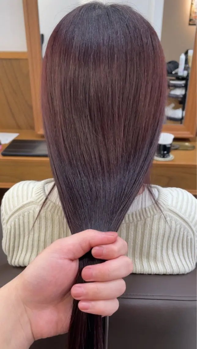 セミロング カラー ヘアカラー トリートメント れい|髪質改善| カラー|高槻|大阪のヘアスタイル