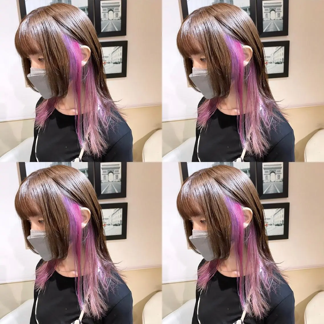 セミロング カラー ユニコーンカラー 🌟トップデザイナー 高橋🌟のヘアスタイル