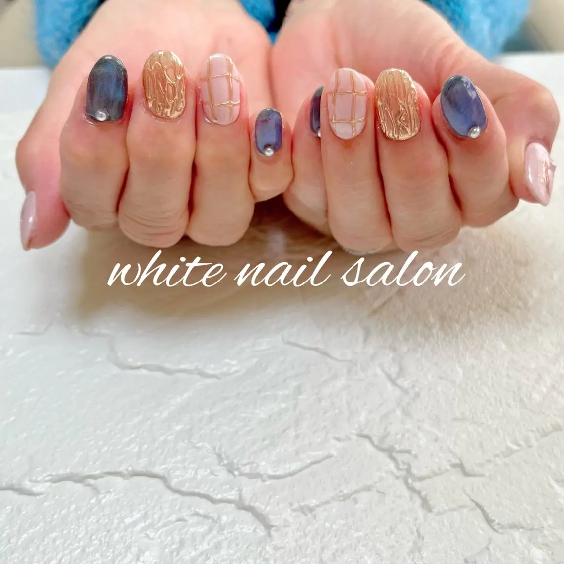 ネイル ラメ(グリッター) ハンドネイル white nail salonのネイルデザイン