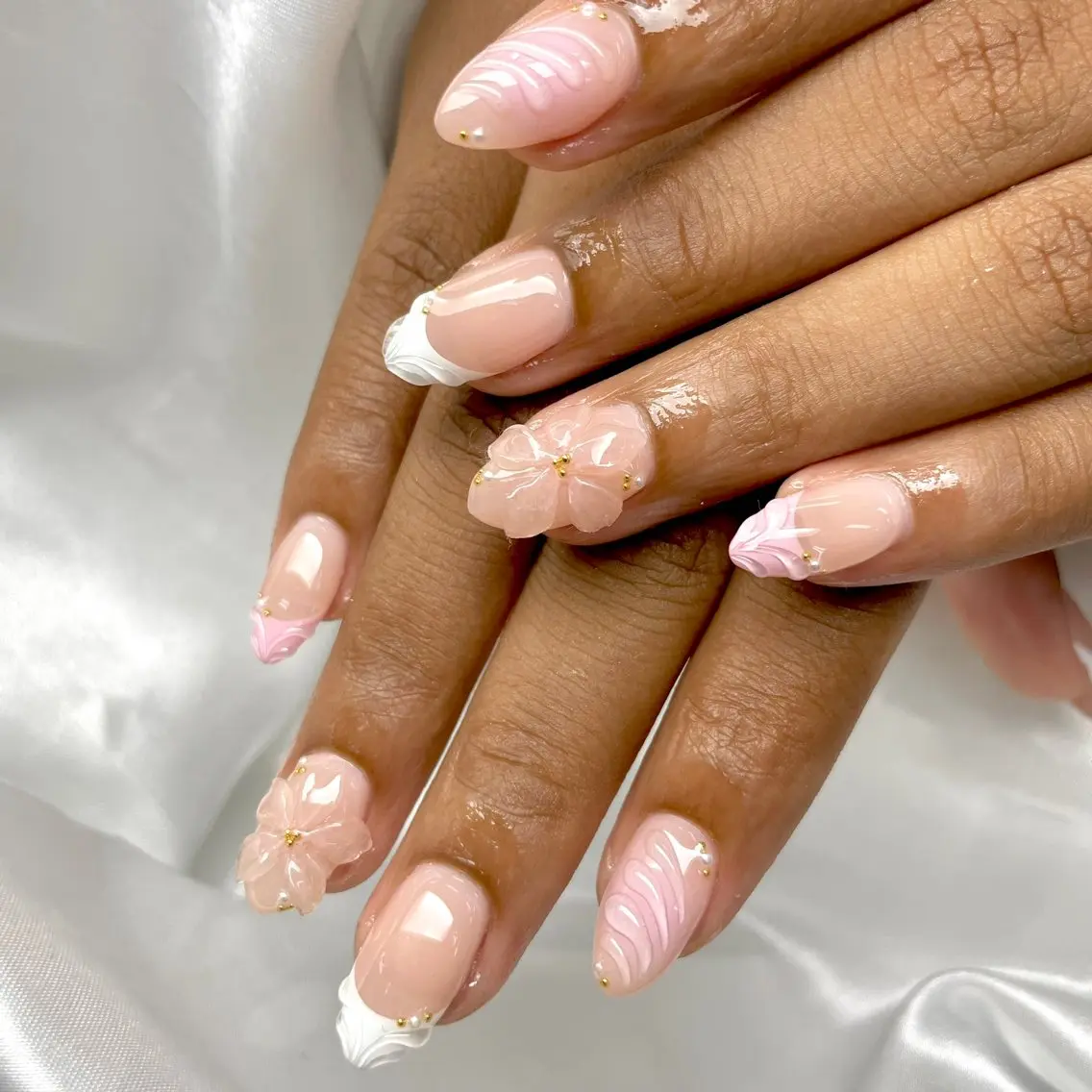 セミロング ハンドネイル Bianca美浜店 Hanaのネイルデザイン
