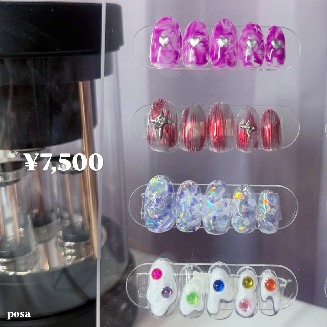 ネイル シンプルネイル ハンドネイル posa nail モエミのネイルデザイン