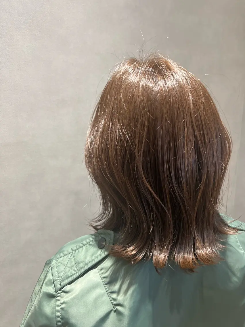 🗽《人気No.3》カット& ダメージレスケアカラー & 2step Aujuaトリートメントの写真