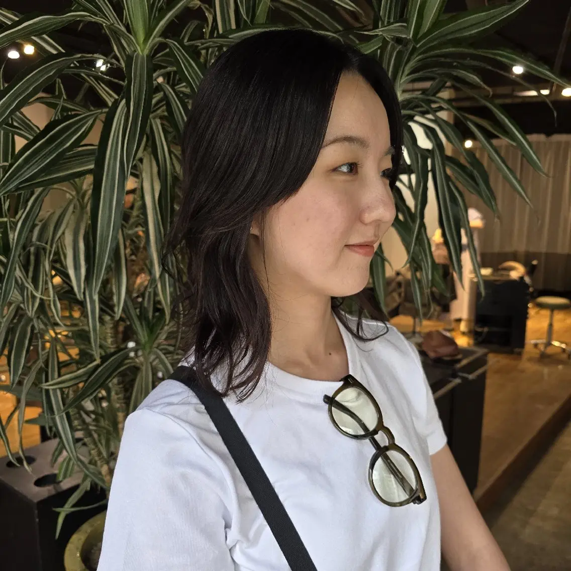 セミロング カラー ヘアカラー ハヤシ マユ ✂ 府中美容室のヘアスタイル