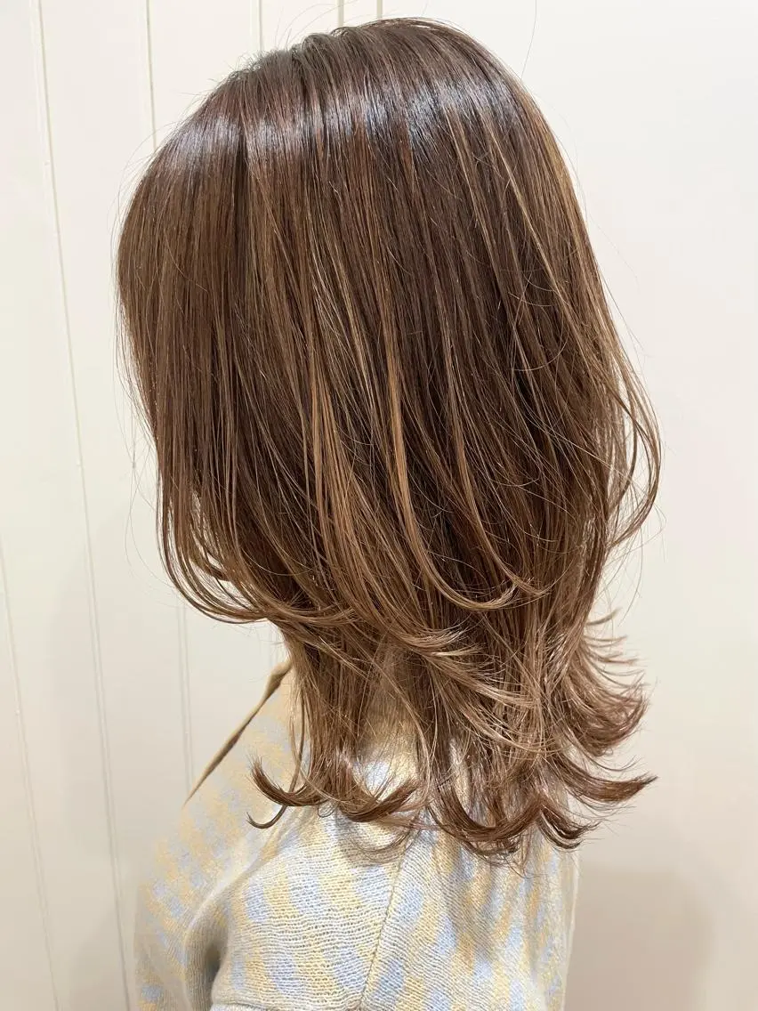 髪質改善カラー+Aujuaトリートメント+マイクロバブルmarrbの写真