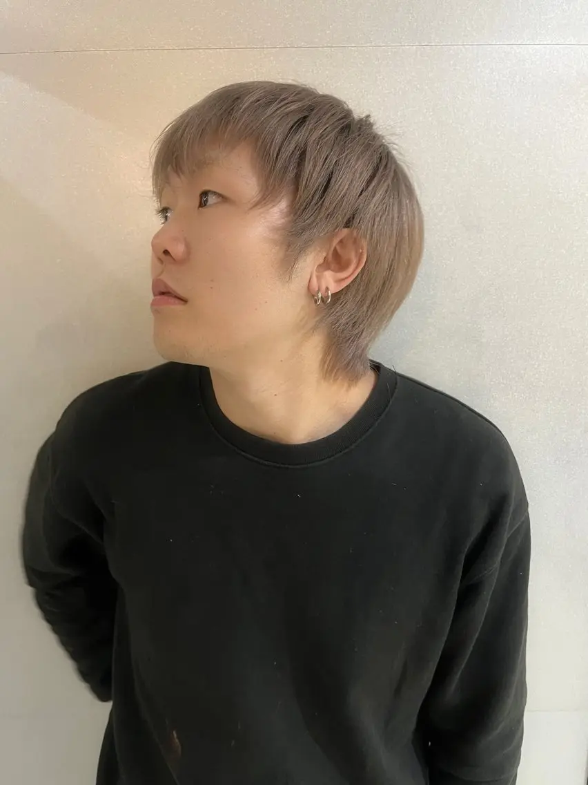 ショート カラー ハイトーンカラー ヘアカラー 韓国ボブ/ハッシュ カットKIRAのヘアスタイル