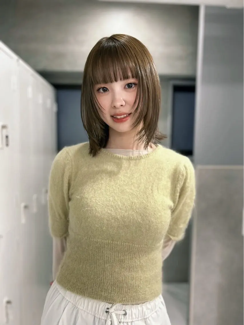 ヘアカラー sena⌇ベージュ⌇ ブリーチなしWカラーのヘアスタイル