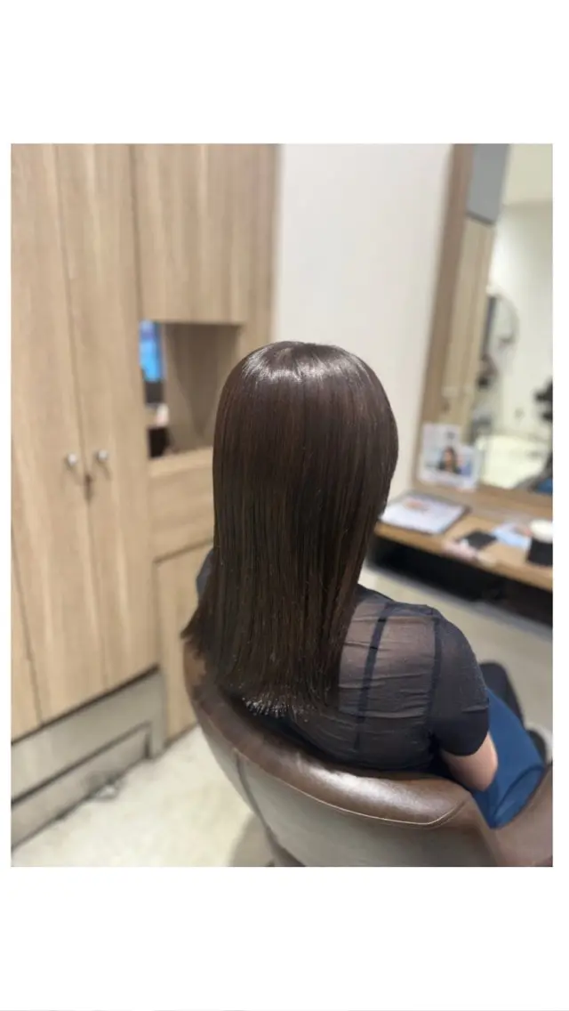 セミロング 似合わせカラー☘️ akariのヘアスタイル