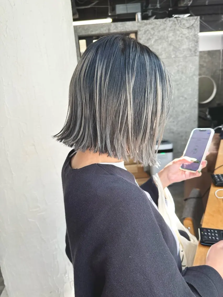 【💞平日限定価格】バレイヤージュ、シャドールーツ、ハイライトカラー♡お好きなデザインにできます♡の写真
