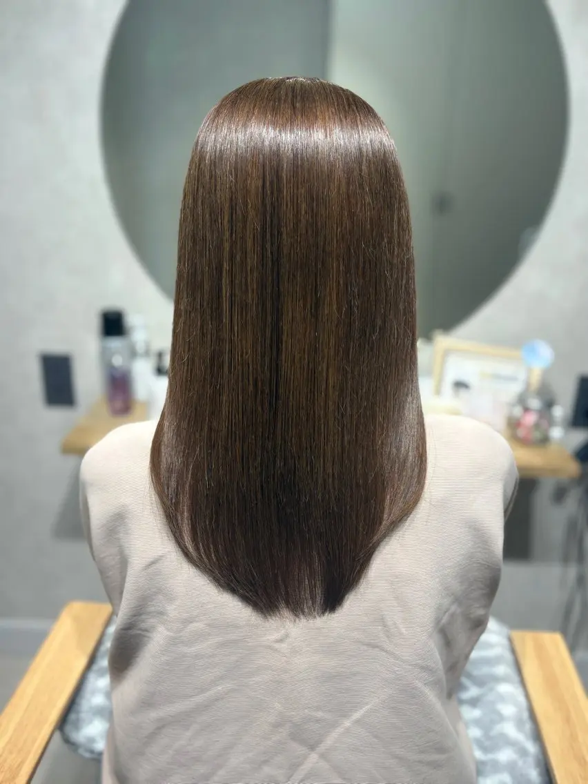 セミロング 縮毛矯正 縮毛矯正 ✨NEW OPEN/ 美髪矯正/山田千里✨のヘアスタイル