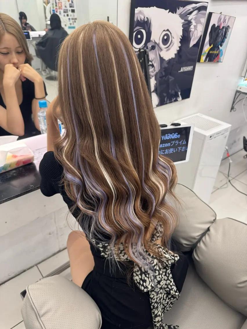 ロング ハイライト エクステ ミユル/ 盛れるエクステ🎀✨のヘアスタイル