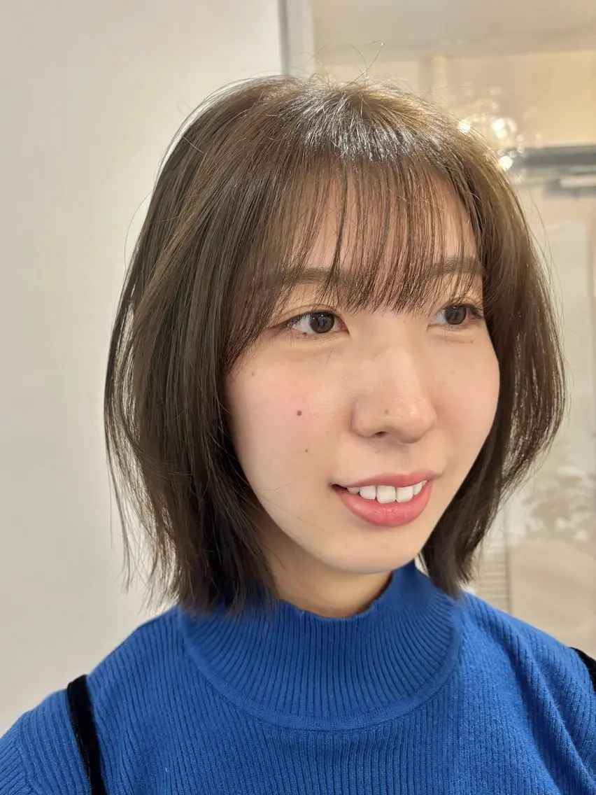 ショート カラー カット ヘアカラー トリートメント レイヤーカット🍒韓 国ヘア🍒ひかりのヘアスタイル