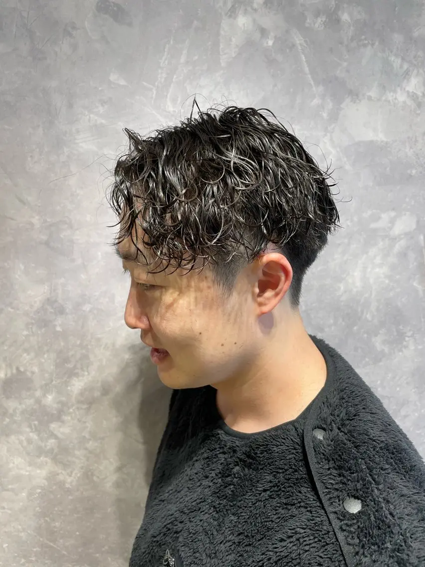 メンズ センターパート カット Mika/ SOiL岡崎のヘアスタイル