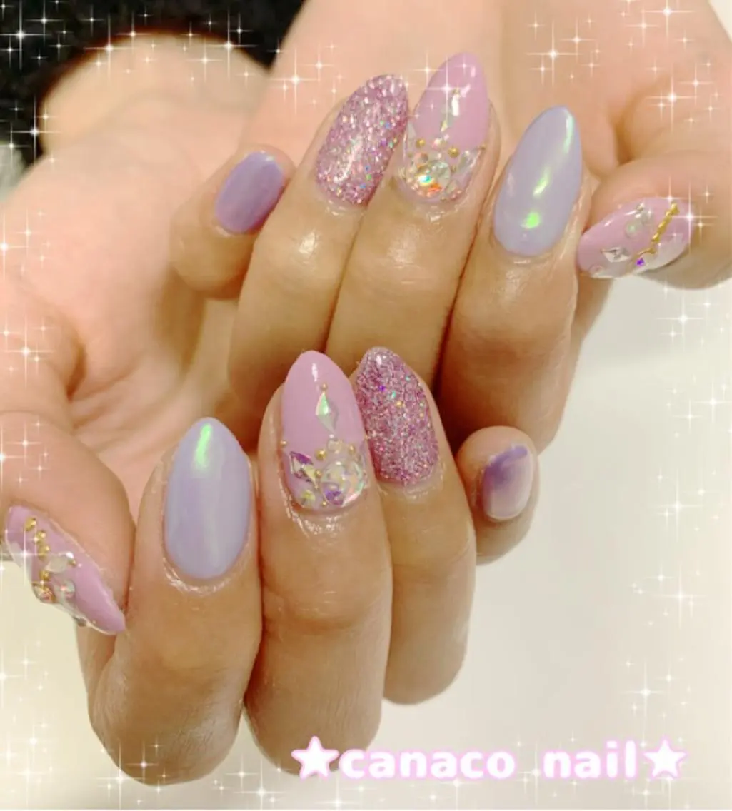 ネイル アートネイル ジェルネイル パラジェル ストーンネイル ハンドネイル ハンドケア ベテランネイル cnc nailのネイルデザイン