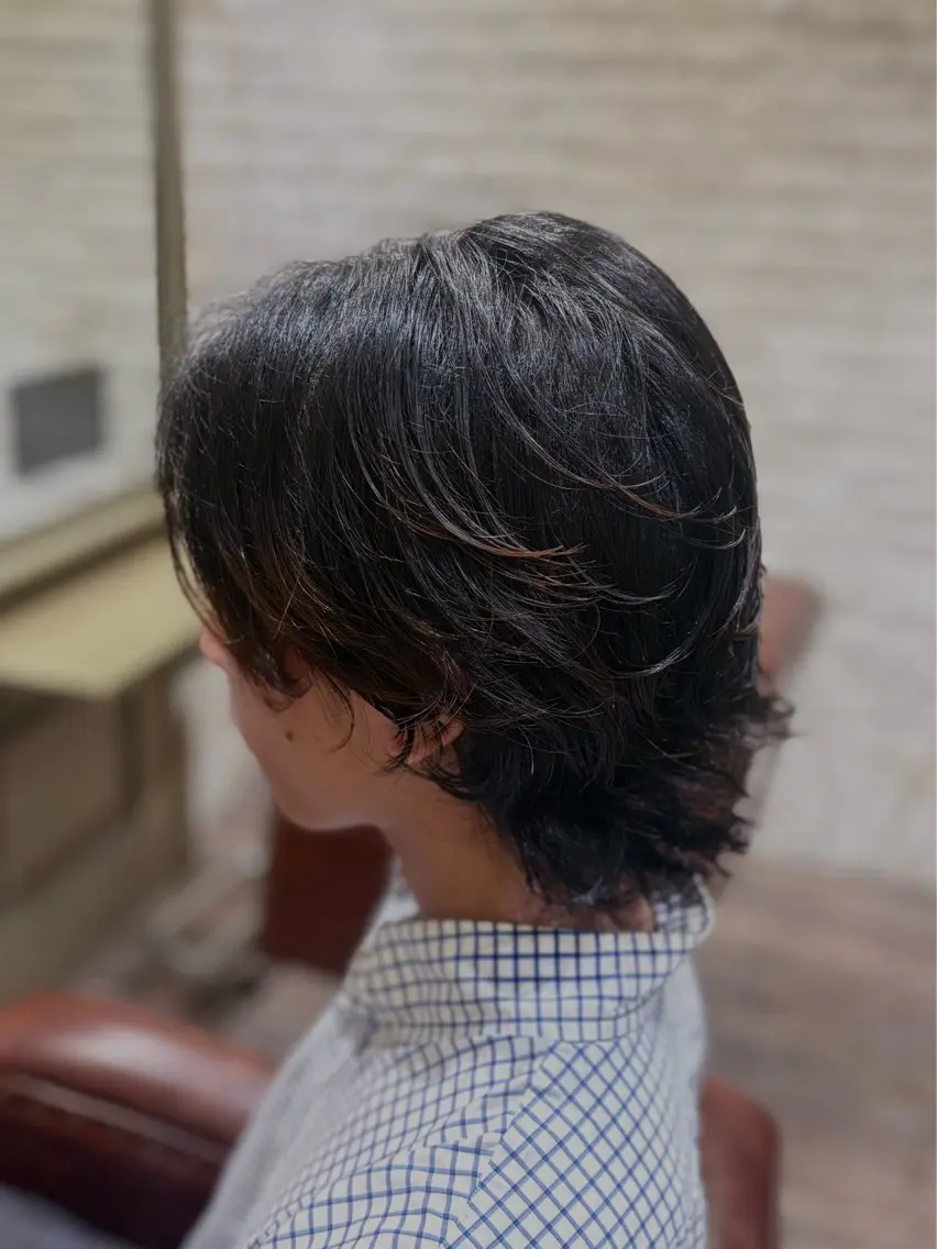 ミディアム パーマ メンズ パーマ サナ / elto四条烏丸のヘアスタイル