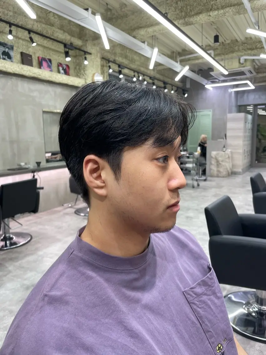 メンズ センターパート メンズ韓国風 the path Seiyaのヘアスタイル