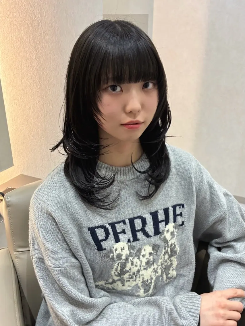 ミディアム ハッシュカット 髪質改善 レイヤーカット 髪質改善/レイヤー 本田拓也のヘアスタイル