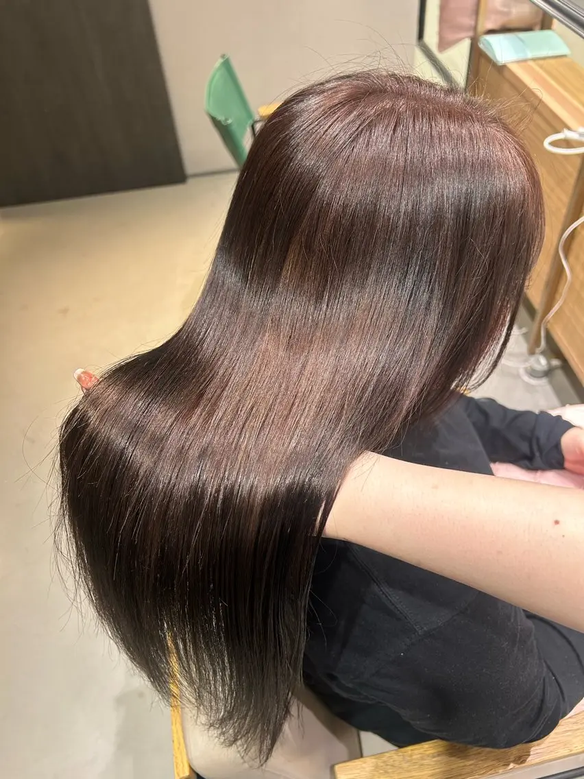 ロング カラー ブラウンカラー ナチュラルブラウン ヘアカラー トリートメント Hotaru/梅田 /茶屋町のヘアスタイル
