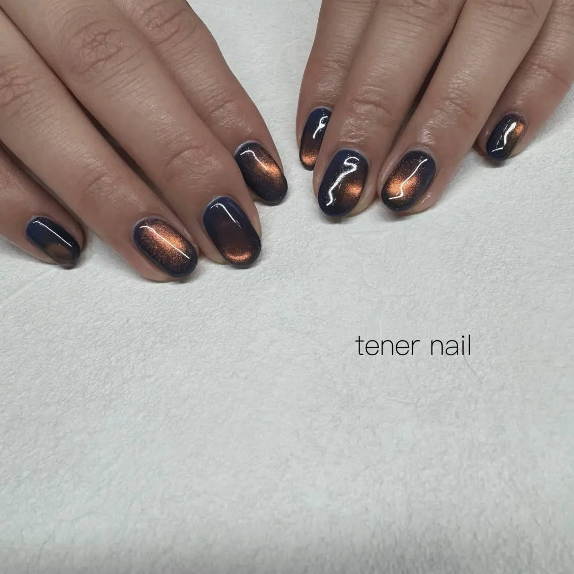 ネイル ネイビー ハンドネイル テネルネイル tener nailのネイルデザイン