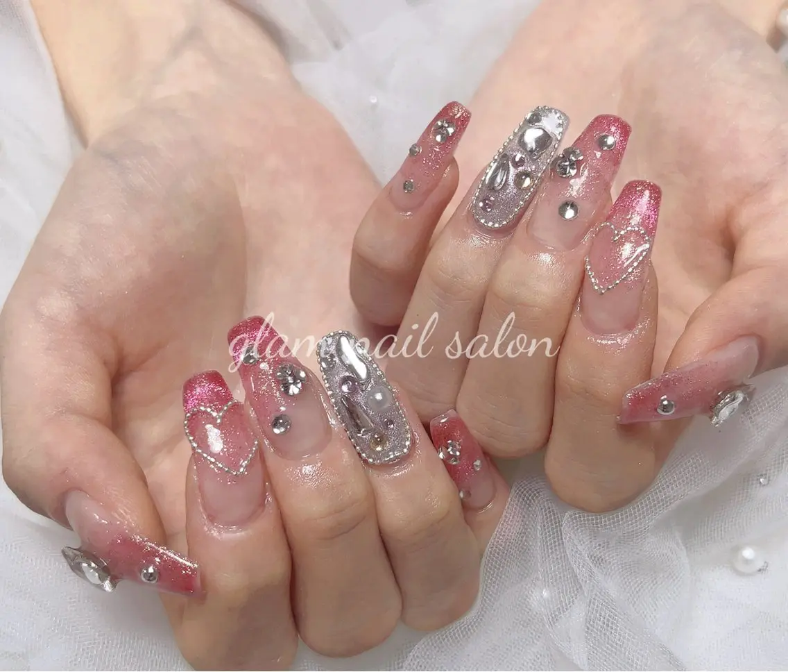 ネイル Glam 長さだし専門のネイルデザイン