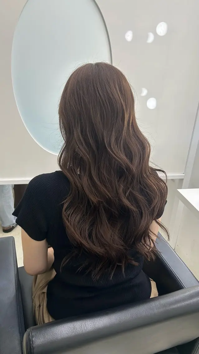 ロング カラー カット ヘアカラー トリートメント 🤍🐰韓国ヘア/ レイヤー🤍菅原麻里のヘアスタイル