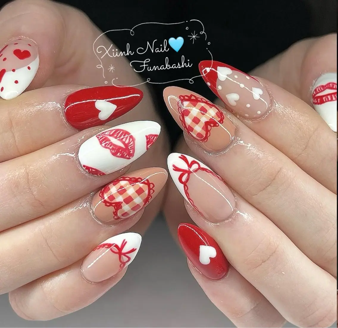 ネイル チークネイル 桜ネイル 長さ出し フットネイル ジェルネイル ハンドネイル XIINH NAIL SALONのネイルデザイン