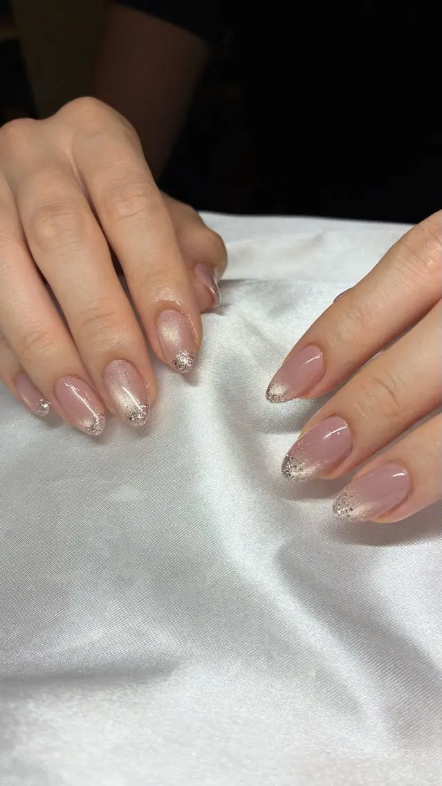 ネイル ジェルネイル ラメ(グリッター) マグネットネイル ハンドネイル Nail ヌシん家 AKANEのネイルデザイン