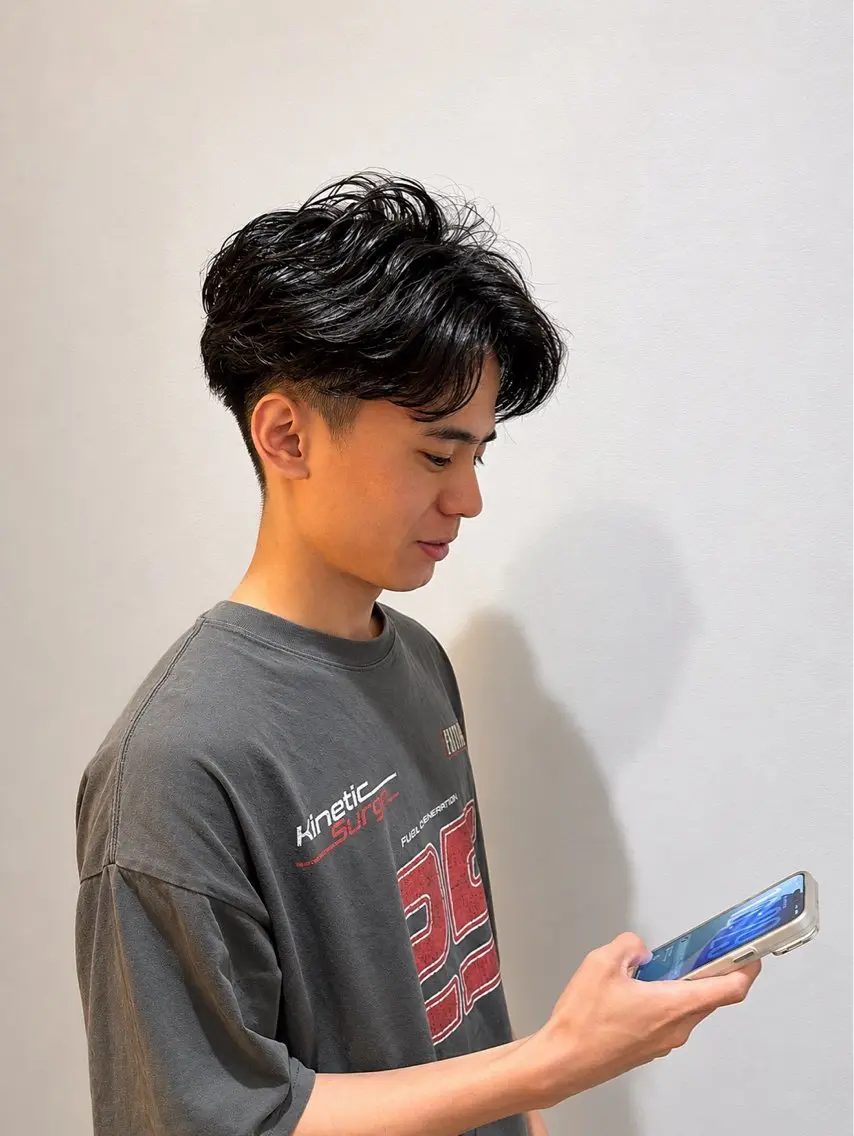 メンズ カット パーマ men's　パーマ/ ⭐️Tenshinのヘアスタイル
