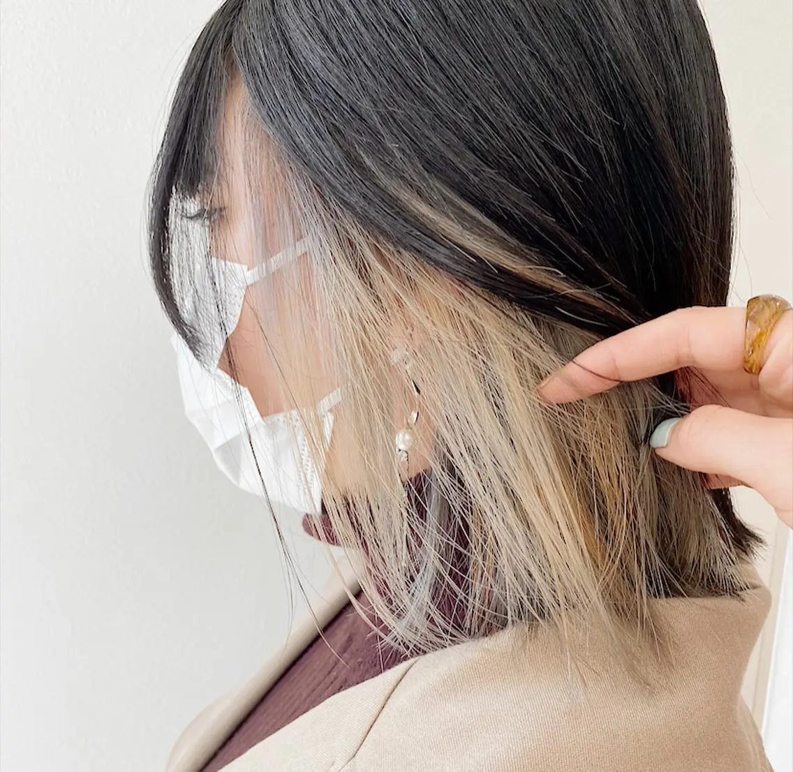 ミディアム カラー パーマ ヘアアレンジ ヘアカラー 西山梨々【5/1〜 復帰致します🌼】のヘアスタイル