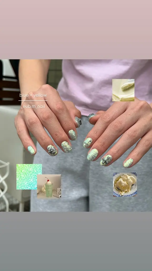 ネイル キラキラネイル ラメ(グリッター) ハンドネイル 深夜ネイルサロン eub.m_nailのネイルデザイン