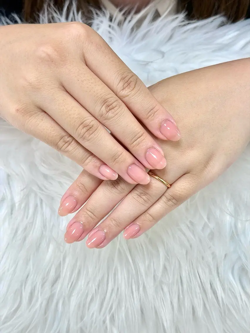 ネイル ワンカラーネイル ピンク ハンドネイル PROVE NAIL 爪整体のネイルデザイン