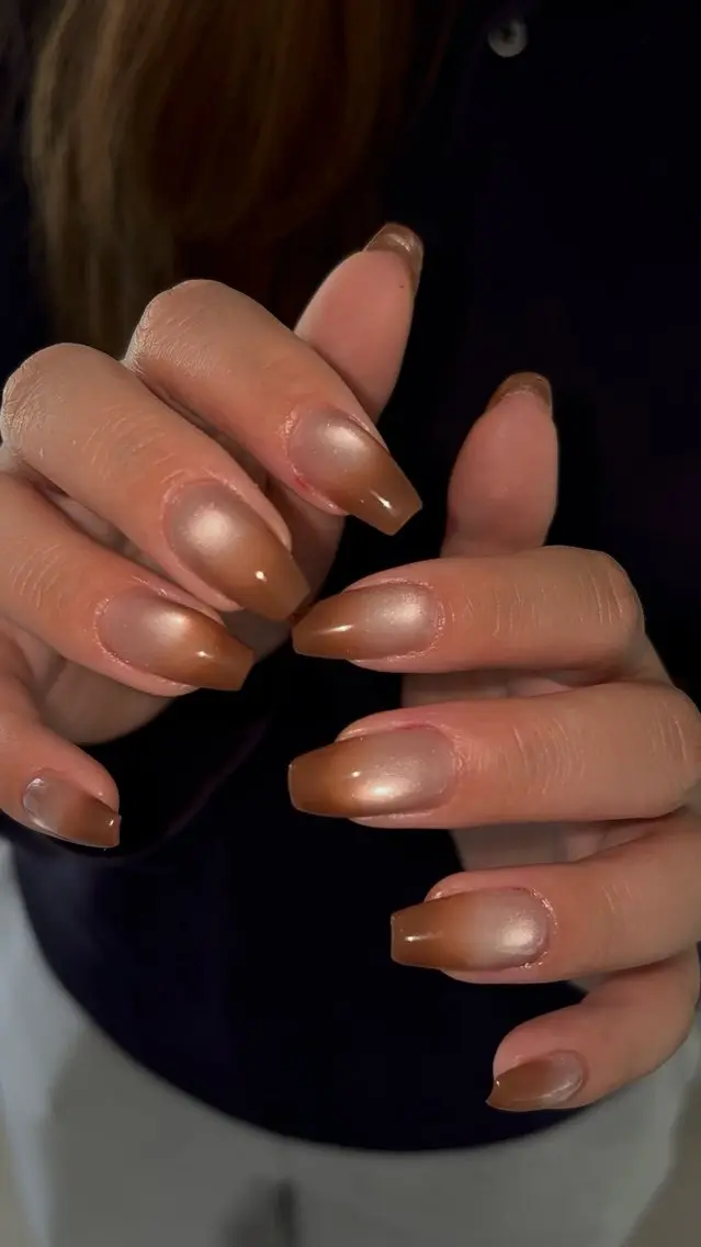 ネイル グラデーション マグネットネイル ハンドネイル nué nail 【halu】のネイルデザイン
