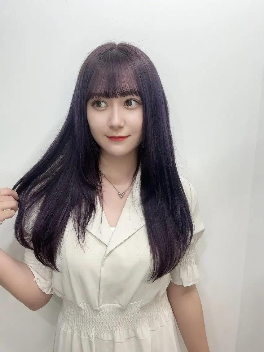 ロング カラー 韓国風ヘア 似合わせカット 小顔カット カット ヘアカラー トリートメント 渋谷レイヤーカット❌ 縮毛矯正専門/武田涼のヘアスタイル