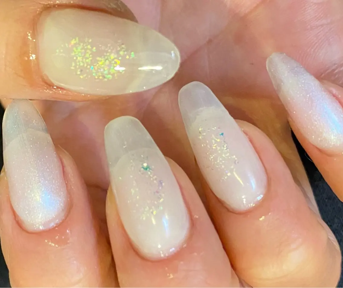ネイル 長さ出し シンプルネイル as A nailのネイルデザイン