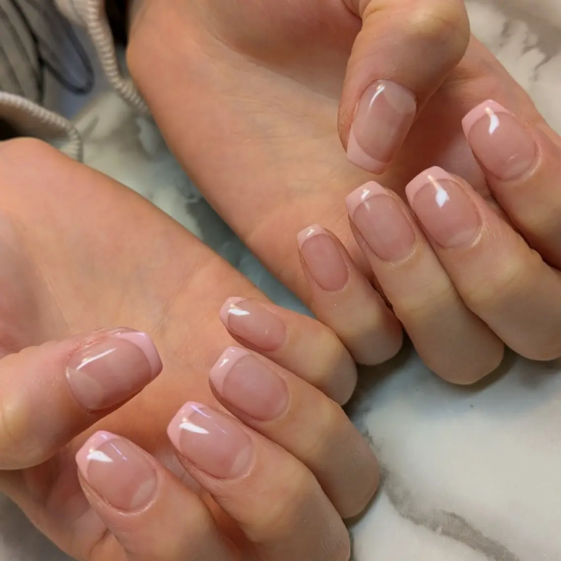ネイル フレンチネイル ジェヌインネイル 河内のネイルデザイン