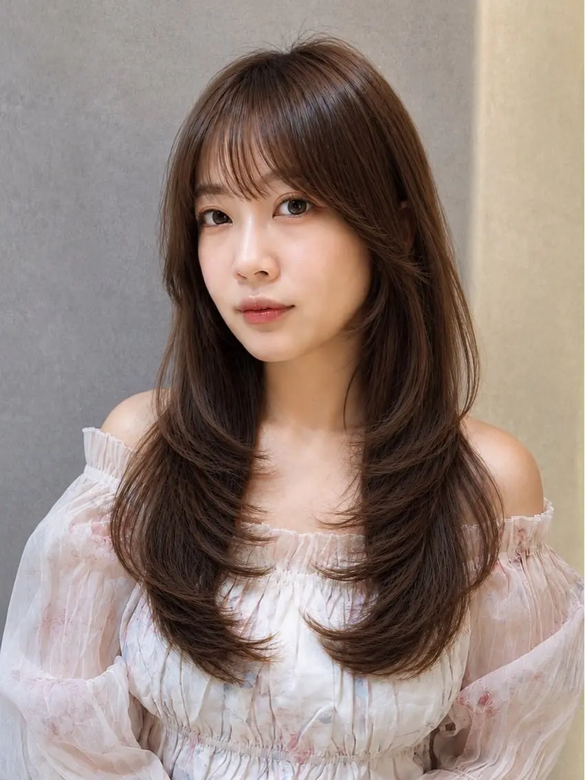 ロング カラー カット ヘアカラー トリートメント 🌈レイヤーカット/ /吉田悟志🌈のヘアスタイル