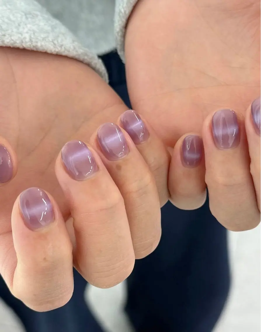 ネイル 韓国ネイル 持ち込み ニュアンスネイル ネイルチップ 冬ネイル RINN ANA.CHUOのネイルデザイン